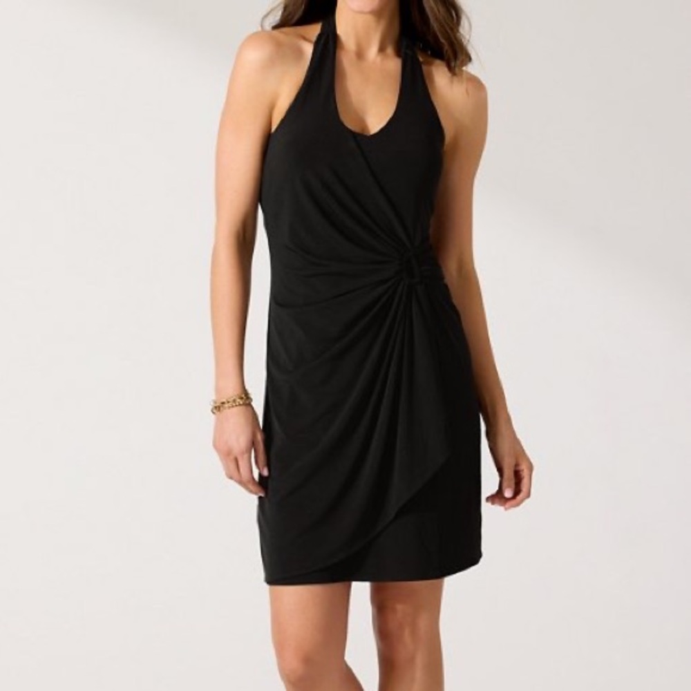 The Clara Faux Wrap Halter Dress by Tommy Bahama